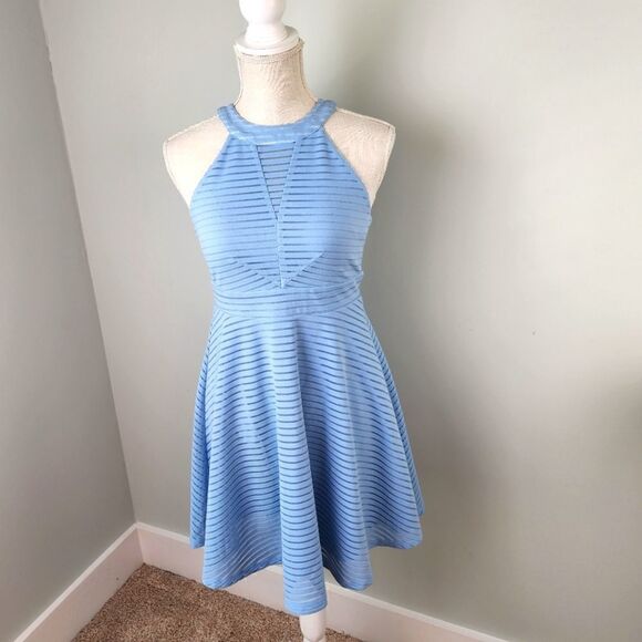 Altar'd State Strapless Tank Style Peep Back Midi Fit and Flare Dress Size Small - Picture 1 of 6